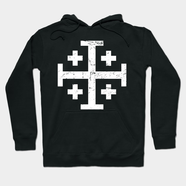 Templar Cross Of Jerusalem | Renaissance Festival Design Hoodie by MeatMan